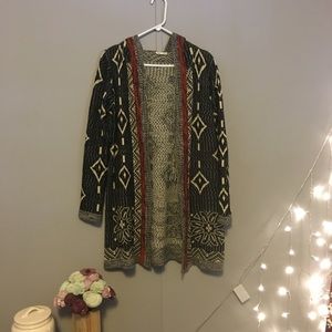 Hem & Thread tribal cardigan